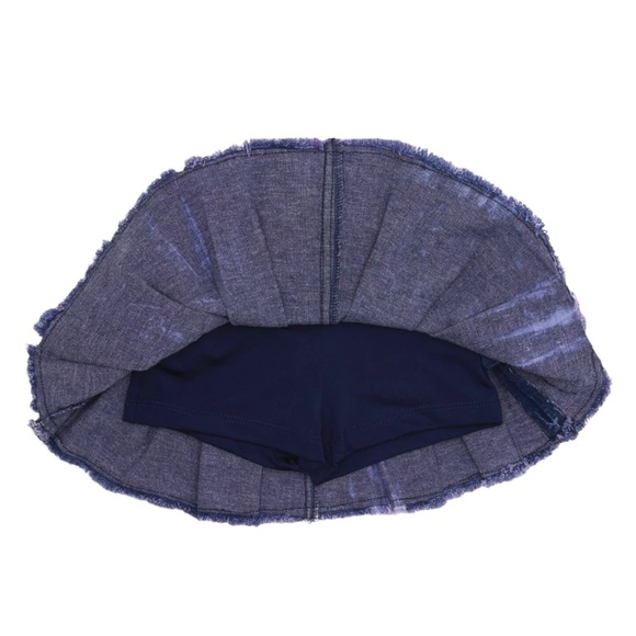 Flowers By Zoe Denim Skirt Blue & Pink - Picture 3 of 10